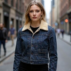 G-Star Raw Denim Sherpa Lined Jacket Women’s Size S